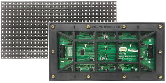 P8 LED ngoài trời IP65 Chống thấm nước Màn hình LED SMD ngoài trời bền bỉ 32 điểm * 16 điểm Độ phân giải cao Nhà máy Thâm Quyến