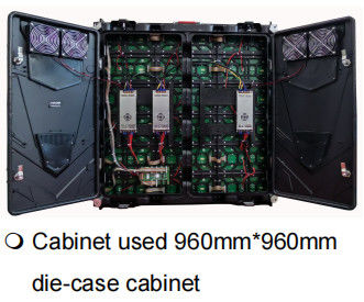 Tủ Alum Die-Case ngoài trời Thể thao Quảng cáo Màn hình LED Độ sáng cao P10 960mm * 960mm Nhà máy Thâm Quyến